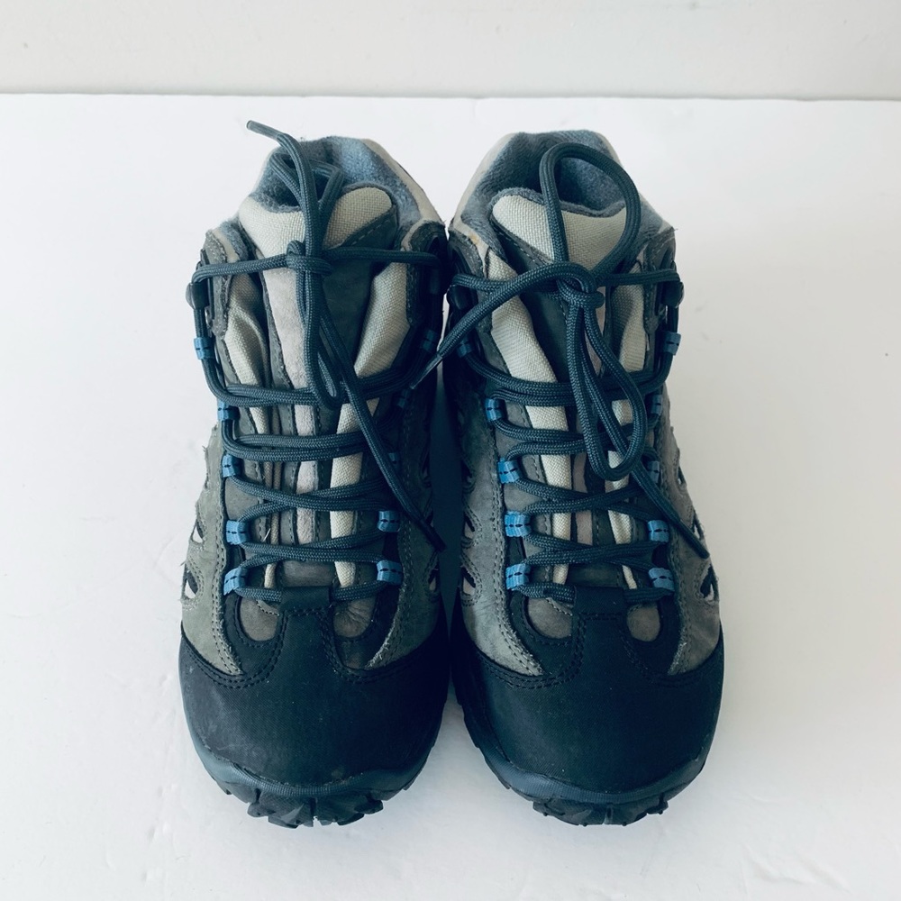 Merrell Moab 3 Mid Waterproof Hiking Shoes Women Size 6.5 Blue Outdoor Hiking - Picture 3 of 10
